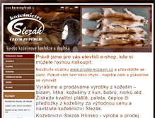 Tablet Screenshot of kozesinyslezak.cz
